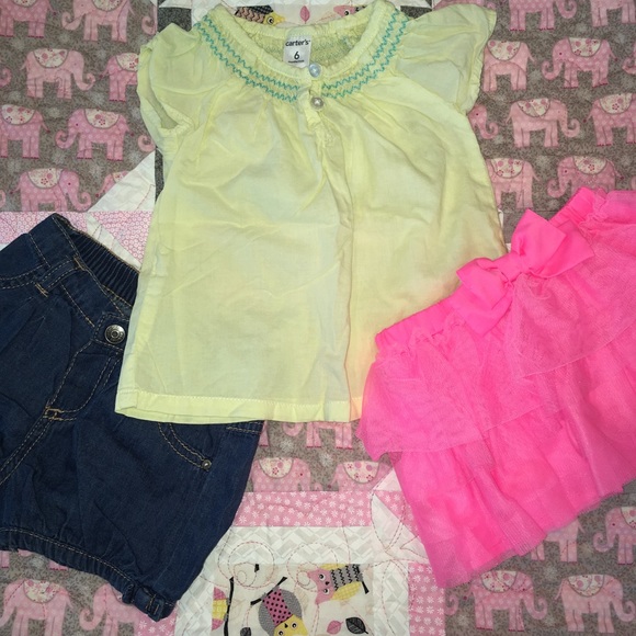 Other - Breezy Top, Ruffle Skirt and Cherokee Shorts Set